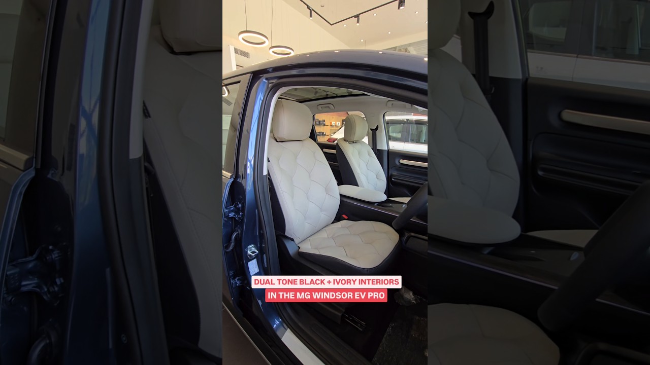 Dual tone interior in MG Windsor EV Pro 😍 