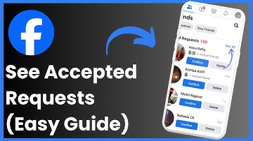 How To See Accepted Friend Requests On Facebook !