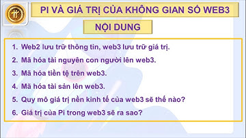 PI VÀ GIÁ TRỊ CỦA KHÔNG GIAN SỐ WEB3