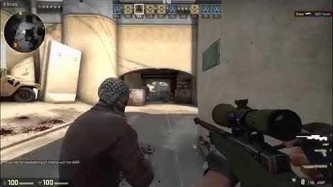 Csgo AWP highlights, training extreme bots, de_dust #justforfun :
