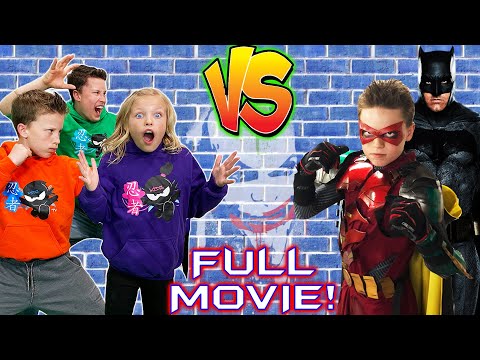 Ninja Kidz Team Up With Batman and Robin Movie Remastered!