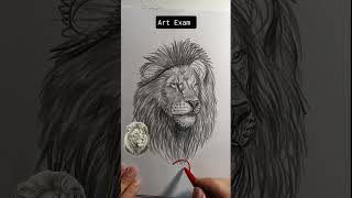 ​Lion Drawing Art Exam Grading! 🦁✏️ #art