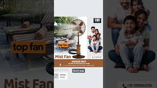 Hidden mist fan, mist fan ,mist cooling fan  ,cool and fresh #cool #patio