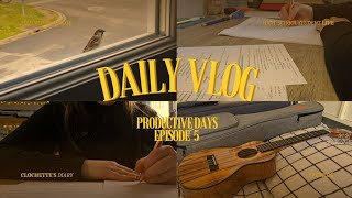 ✨️ daily vlog ep. 5 | productive days | unboxing, studying, music... | clochette