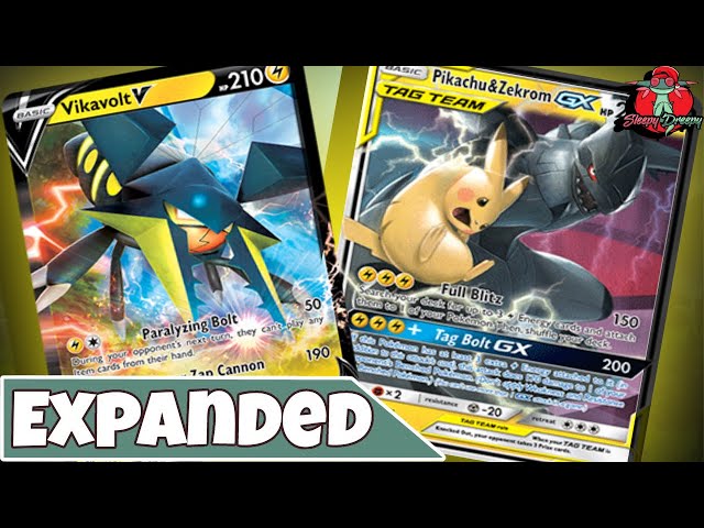 Pikachu & Zekrom GX Is BROKEN In PTCGL's Expanded Format! Electric Type OP  lol 