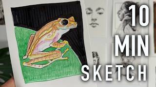 10-Minute Portrait Sketching Challenge - Animal Edition