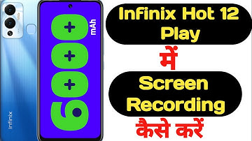 How to record screen in Infinix Hot 12 Play with audio || Infinix Hot 12 Play screen recording