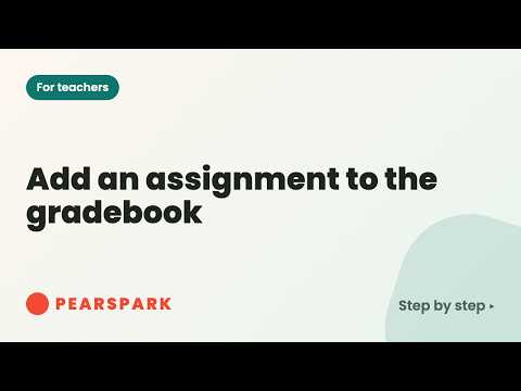 Video thumbnail: Add an assignment to the gradebook
