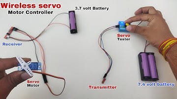 Wireless servo motor controller,control servo motor using rf transmitter and receiver module