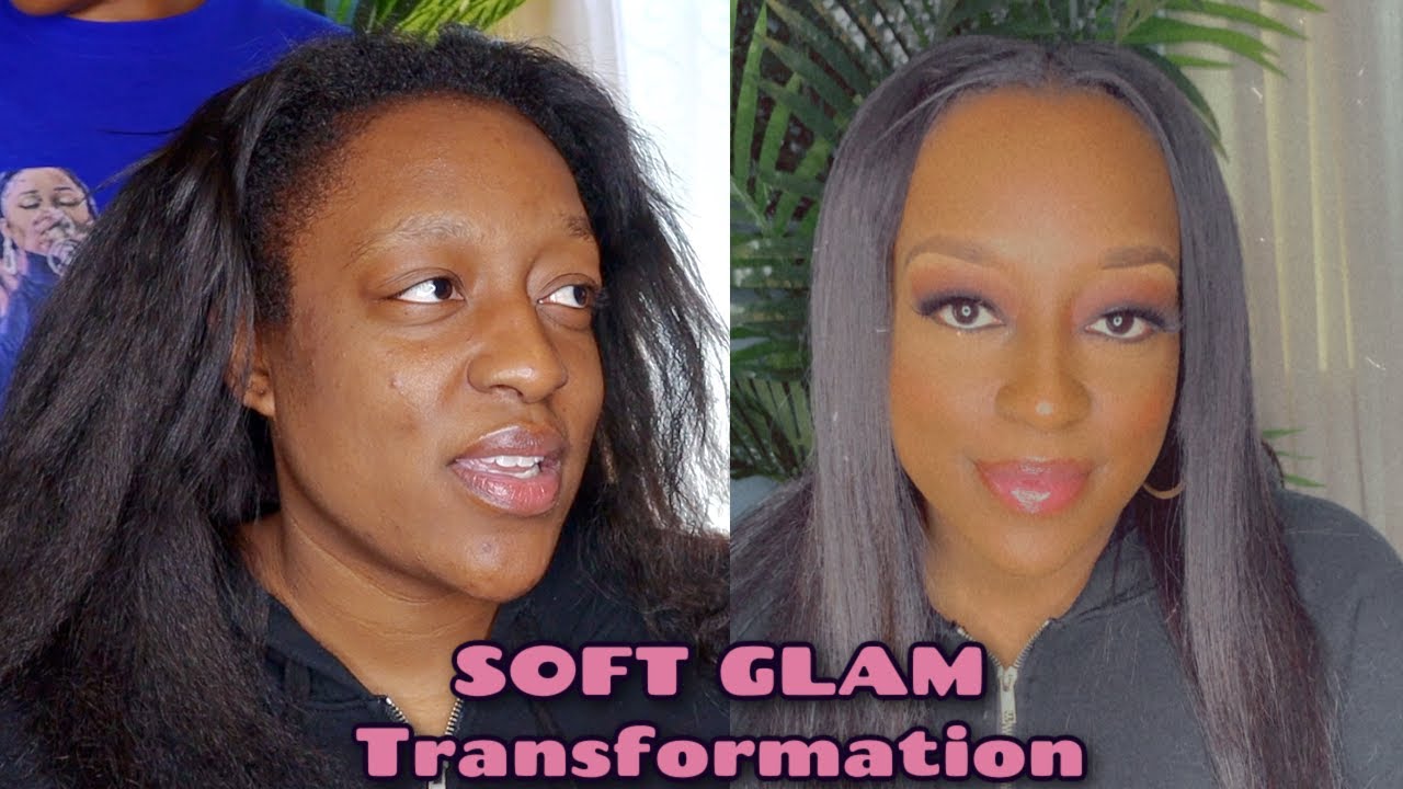 SOFT GLAM HAIR AND MAKEUP TRANSFORMATION