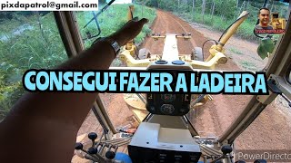 CONSEGUI FAZER A LADEIRA / Motoniveladora caterpillar 120k grader niveleuse motoconformadora patrola