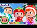 Versteckspiel im Schnee  | CoComelon Deutsch | Cartoons und Kinderlieder