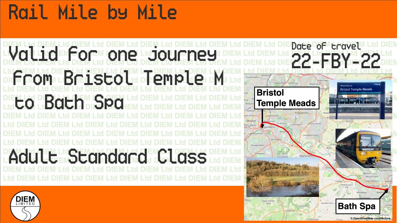 Bristol Temple Meads to Bath Spa Rail Mile by Mile YouTube