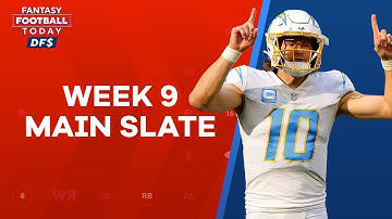 NFL DFS Week 9 Preview: Main Slate Lineups, Picks, Stacks and Ownership (FFT DFS)