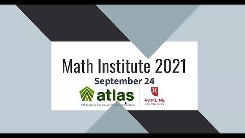 Math Institute 2021 - Keynote Part 1: Fraction Computation on Number Lines