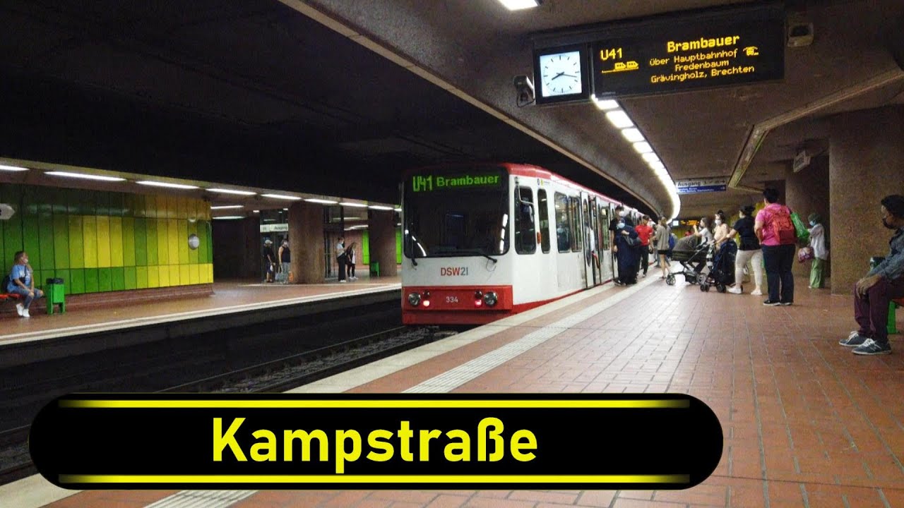 Stadtbahn Station Kampstraße - Dortmund 🇩🇪 - Walkthrough 🚶
