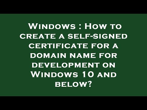 Windows : How