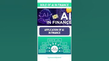 AI APPLICATIONS IN FINANCE |Artificial Intelligence in Finance #ytshorts #artificialintelligence