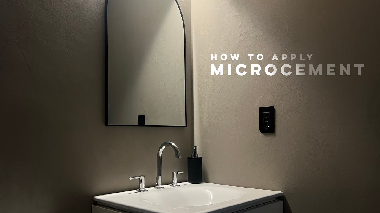 Простой способ нанесения микроцемента с помощью Smartcret