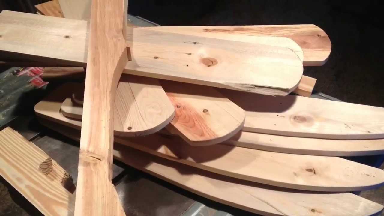 How to Build an Adirondack Chair out of Wood Pallets - YouTube