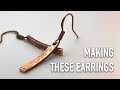 Making Hammered Copper Earrings | Jewelry Making