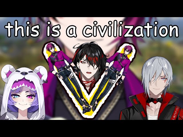 NIJISOCIETY - Doppio vs. Vox vs. Selen vs. Fulgur [Civilization V]【NIJISANJI EN | Doppio Dropscythe】のサムネイル