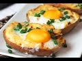 Twice Baked Potato with Egg on Top