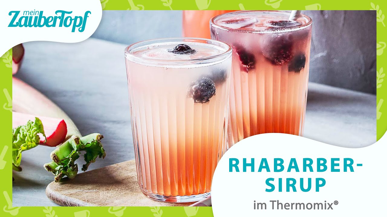 ⭐️Mega fruchtiger Rhabarbersirup⭐️ PERFEKTE Grundlage für Limo, Eis & Cocktails aus dem Thermomix®