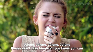 Miley Cyrus - Jolene (Backyard Session) HD | LYRICS IN VIDEO!