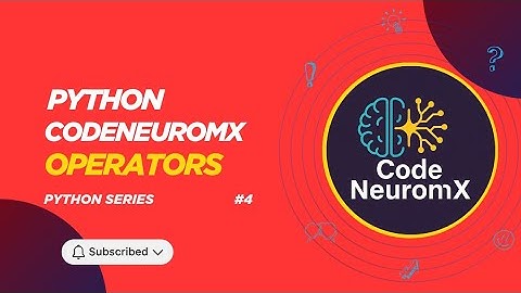 Python Operators | Easy Explanation | CodeNeuromX #coding #programming  #python  #operator 