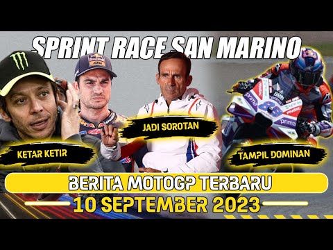 SPRINT RACE MOTOGP SAN MARINO 2023⚡JORGE MARTIN TAMPIL DOMINAN⚡RUMOR MARC MARCUEZ⚡ROSSI KETAR KETIR