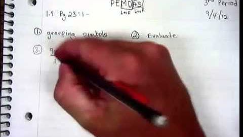 1.4 Order of operations