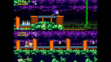 Sonic 2- Overclocked emu vs. original hardware(Slowdown comparison)