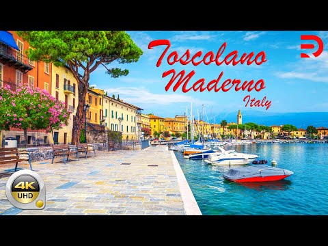 Toscolano Maderno - Italy | A Coastal Walk Around The Resort Town By Lake Garda | 4K - [UHD]