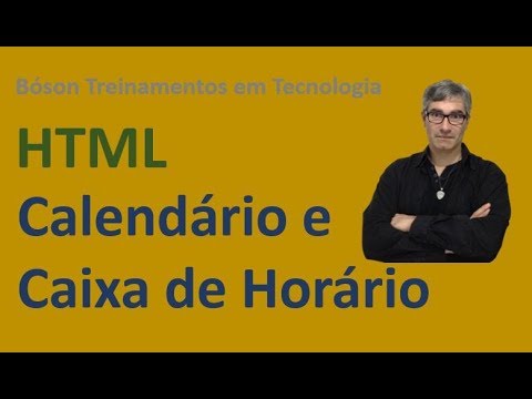 Curso de HTML e CSS   Calendários e Caixa de Horário em Formulários