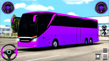 US Coach Bus Simulator Games - City Coach Bus Driving Games 3D - Android GamePlay #1