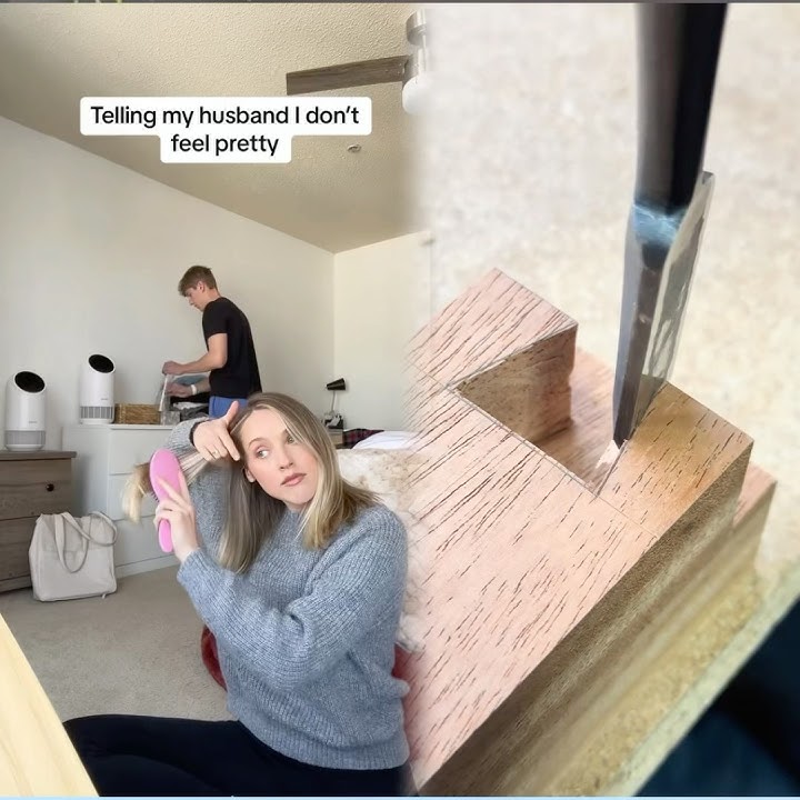 Any guesses as to what she was saying in response to the video?🤣 #couplecomedy #funny