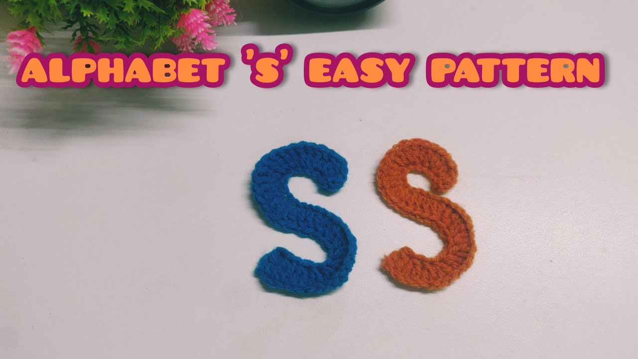 Crochet Alphabet Tutorial – Letter S | DIY Crochet Letters 