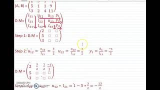 Crout's Method problem