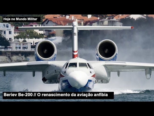 Rússia quer produzir em série o exótico avião anfíbio Beriev Be-200