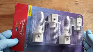 Sunbeam 4 pack soft white LED Night Lights  long life Automatic Sensor ON & OFF screenshot 5