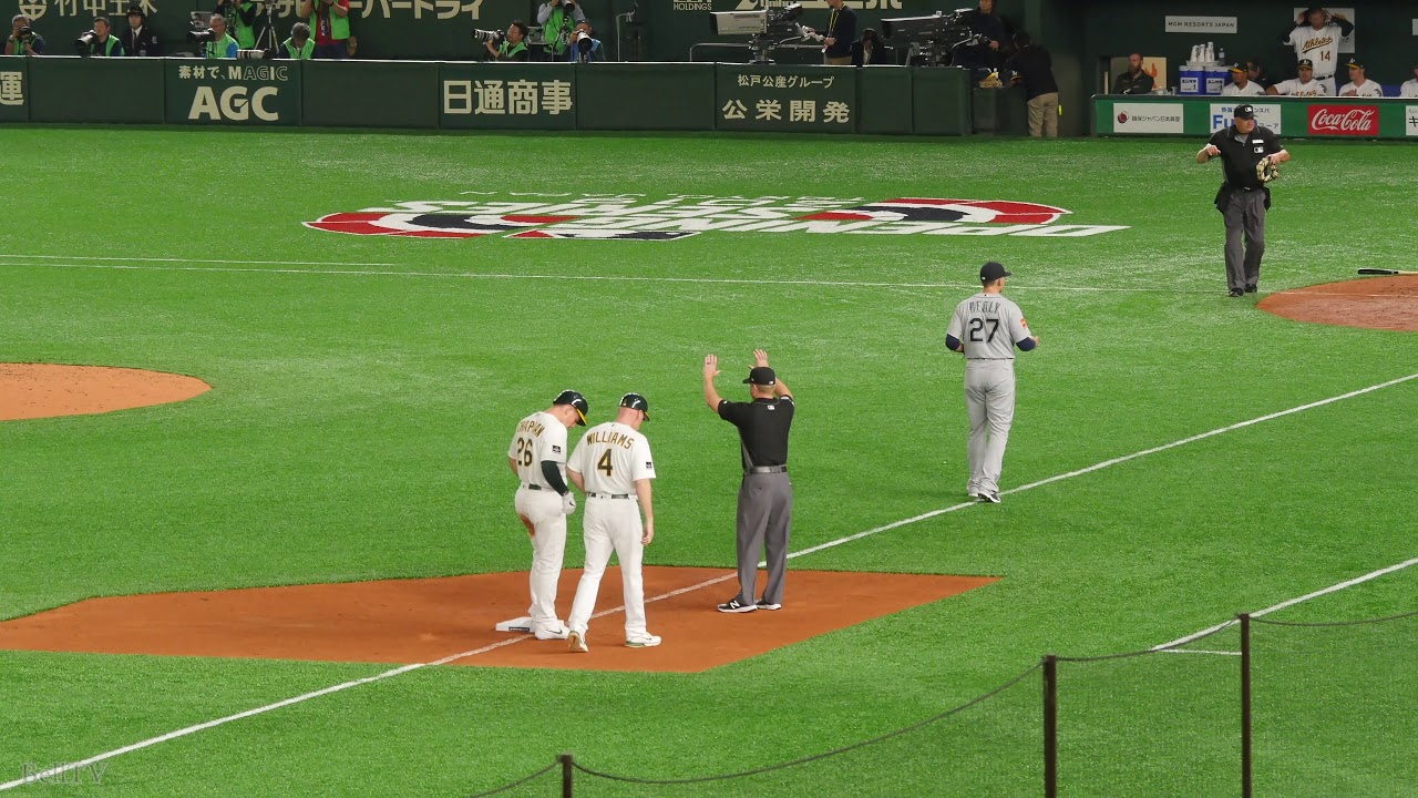 2019.3.20 シアトル・マリナーズ ミッチ・ハニガーが強肩を披露!場内からも歓声が上がる YouTube