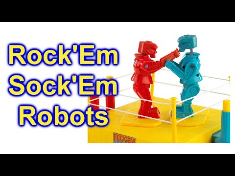 ROCK 'EM SOCK 'EM ROBOTS Unbox Build and Fight With A Friend