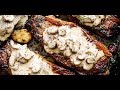 Garlic Butter Steak & Creamy Mushroom Sauce