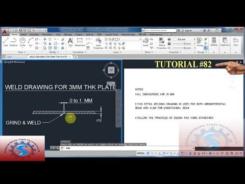 HOW TO DRAW & MAINTAIN WELDING FOR 3MM THK PLATES IN FABRICATION TERMS TUTORIAL #82