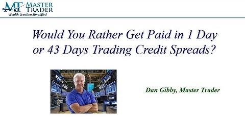 Get Paid in 1 Day Versus 43 Days Trading Credit Spreads – MasterTrader.com