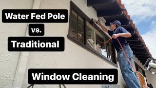 Di Water Fed Pole System vs Traditional | Window Cleaning Business Vlog