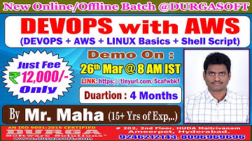 DEVOPS with AWS Offline Training @ DURGASOFT