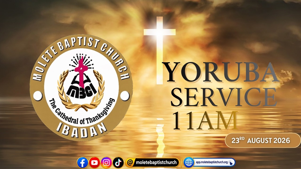 SUNDAY WORSHIP SERVICE || YORUBA SERVICE || 23 AUGUST 2026