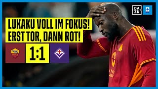 Brutalo Foul Von Lukaku Neun R Mer Zittern Sich Zum Remis As Rom Fiorentina 1 1 Serie A Dazn